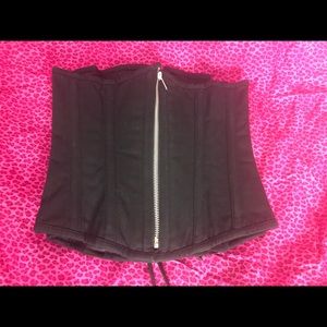 Vintage Goth Corset 22 with Zipper